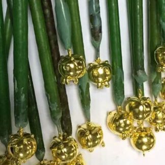 5D 硬金耳环